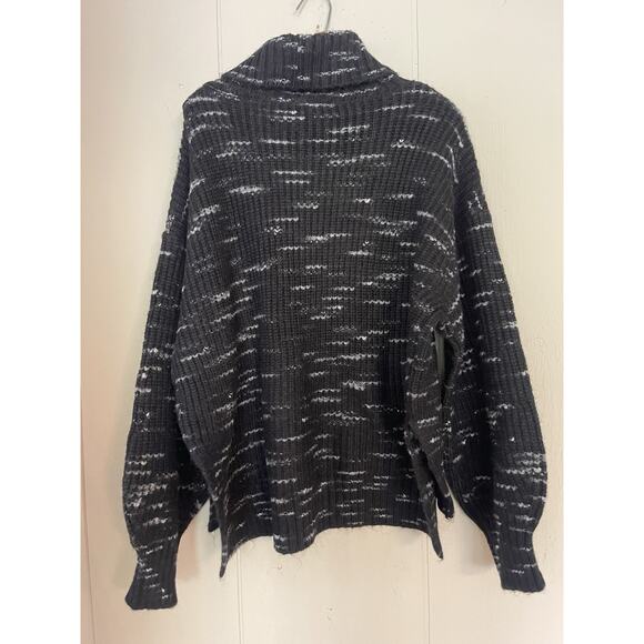 Varley Womens Chunky Oversized Marlena Cowl Neck Balloon Sleeve Sweater L - Picture 8 of 11